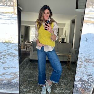 Zara Vibrant Yellow Knit Vest